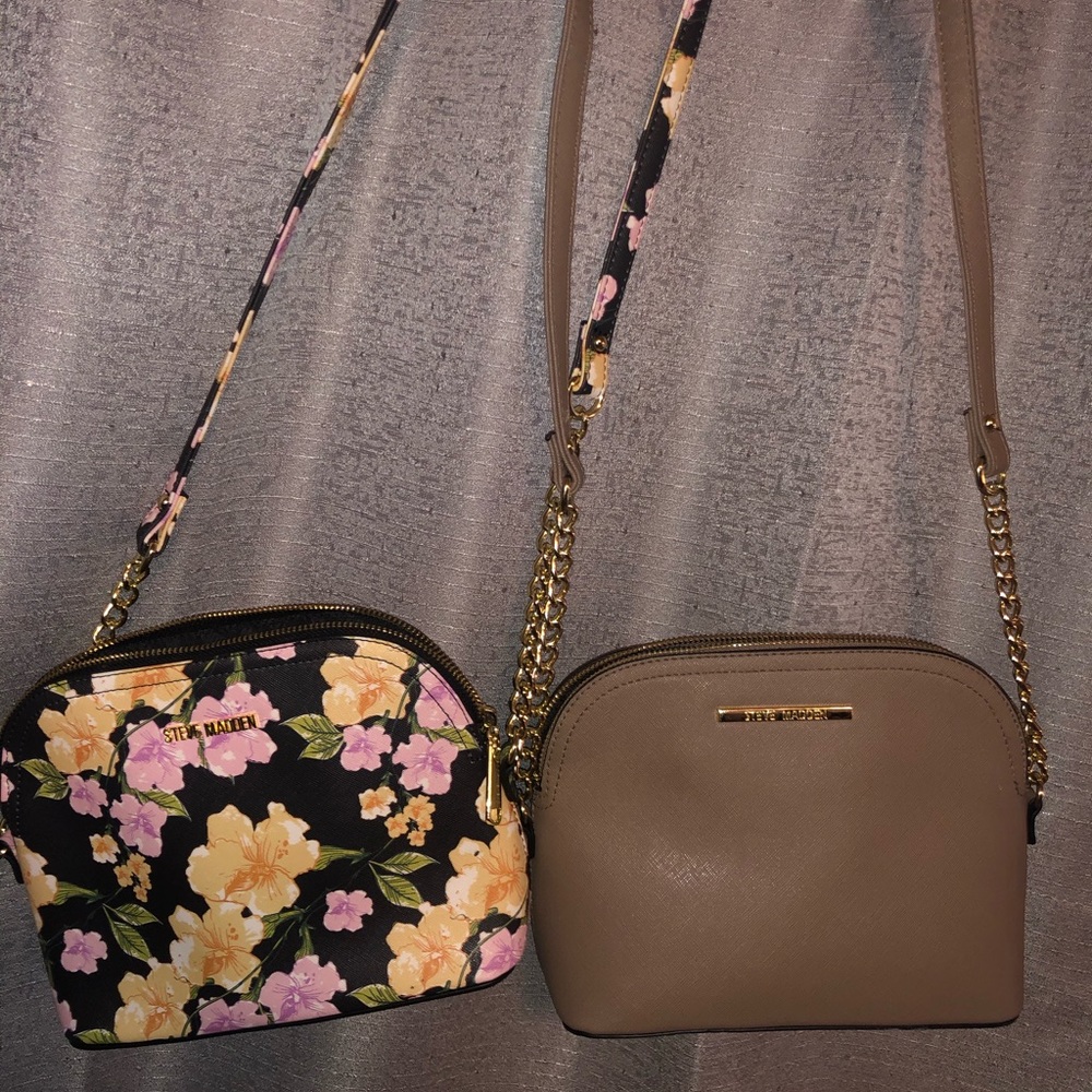 Two STEVE MADDEN cross body bags